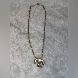 Avon vintage 1976 flopsy bunny gold-toned Necklace